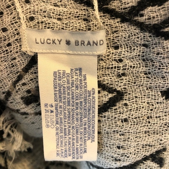LUCKY BRAND Poncho Wrap Open Front Wool Blend - Picture 5 of 9